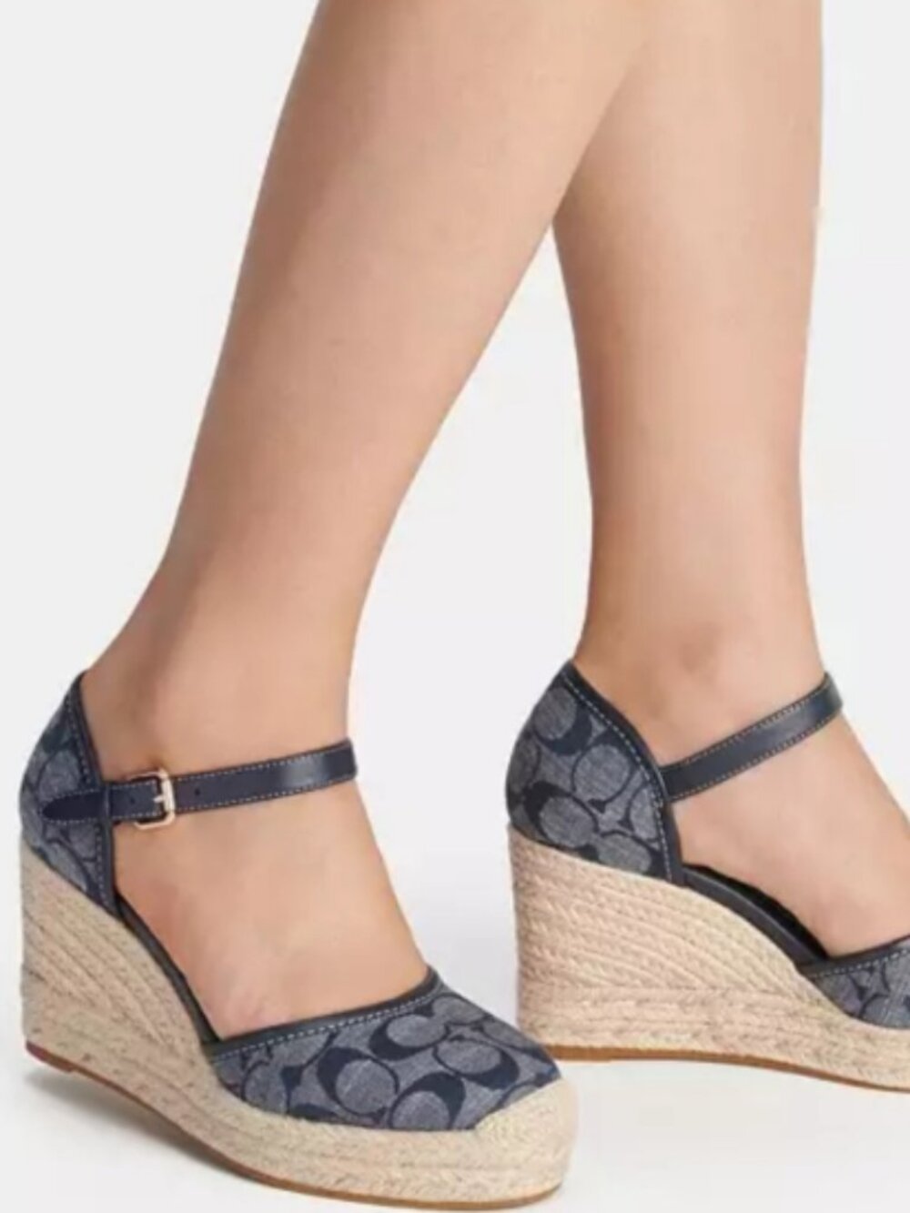 Coach Raine Signature Denim Espadrille. Size 9.5 B